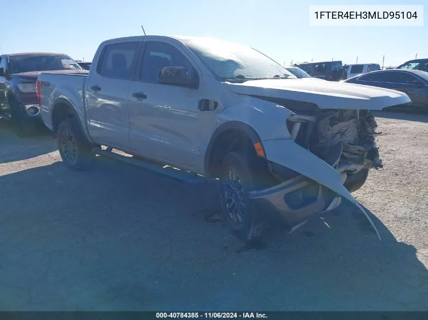 2021 Ford Ranger Xlt VIN: 1FTER4EH3MLD95104 Lot: 40784385