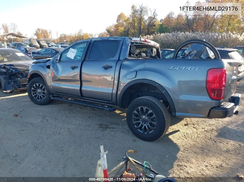 2021 Ford Ranger Xlt VIN: 1FTER4EH6MLD29176 Lot: 40799420