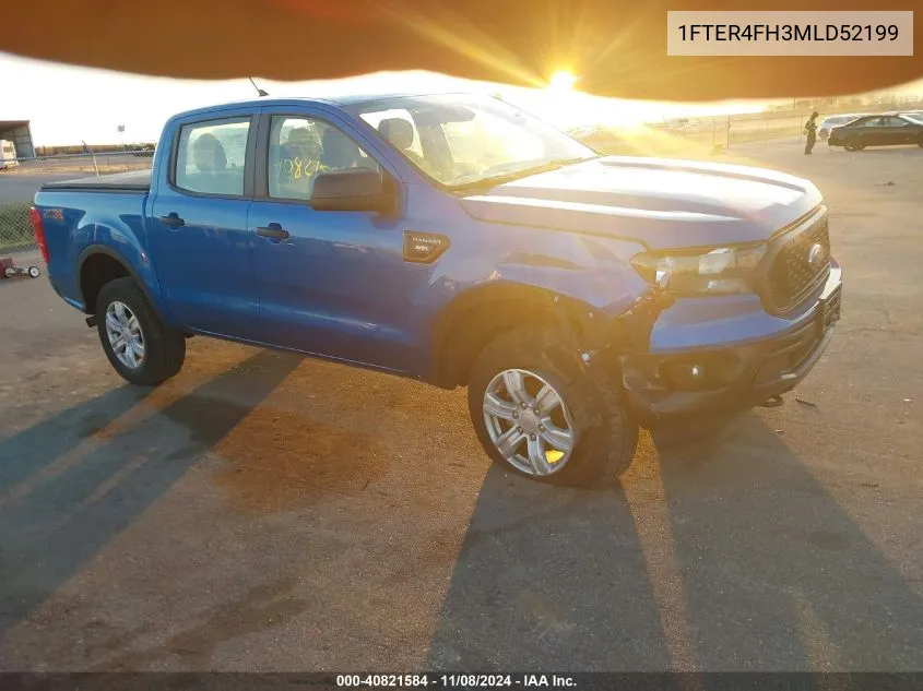 2021 Ford Ranger Xl VIN: 1FTER4FH3MLD52199 Lot: 40821584