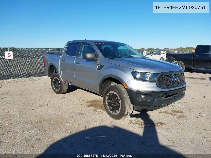 2021 Ford Ranger Xl VIN: 1FTER4EH2MLD20751 Lot: 40858275