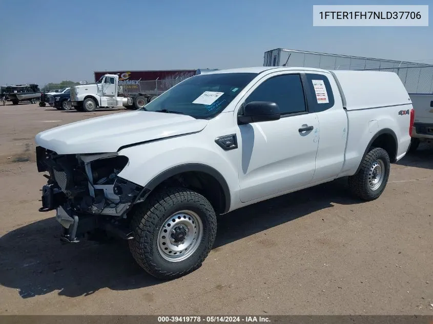 2022 Ford Ranger Xl VIN: 1FTER1FH7NLD37706 Lot: 39419778