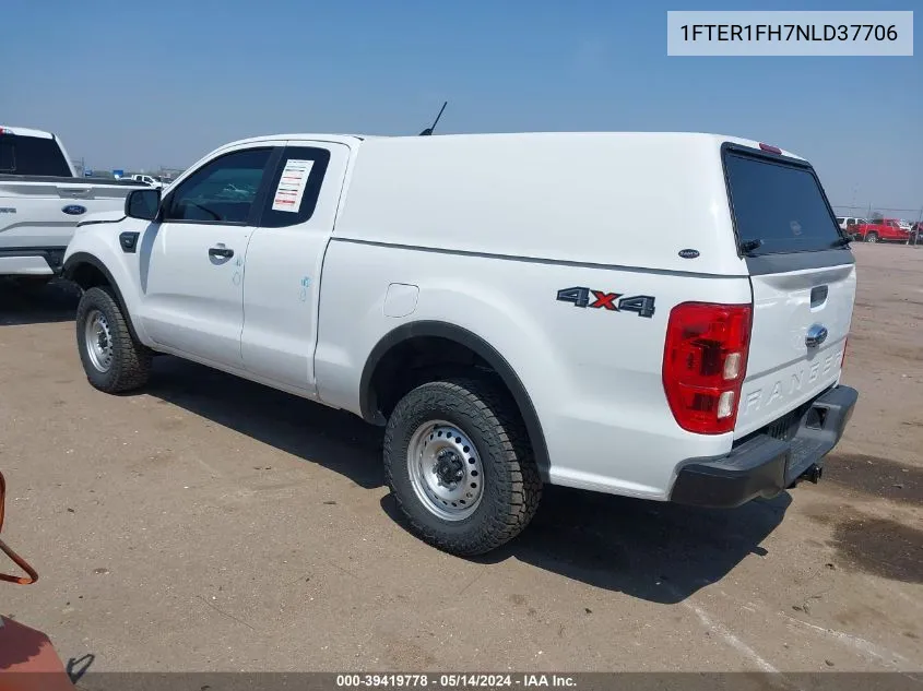 2022 Ford Ranger Xl VIN: 1FTER1FH7NLD37706 Lot: 39419778