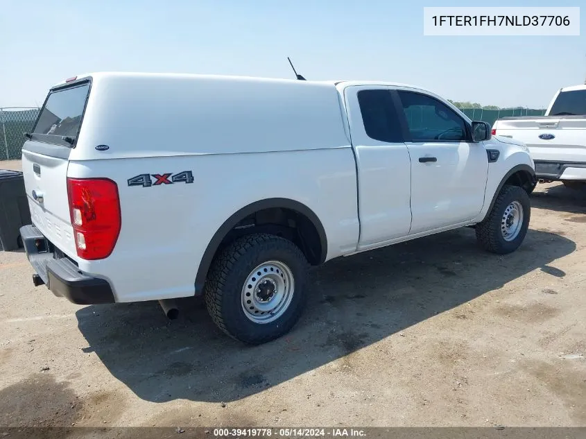 2022 Ford Ranger Xl VIN: 1FTER1FH7NLD37706 Lot: 39419778