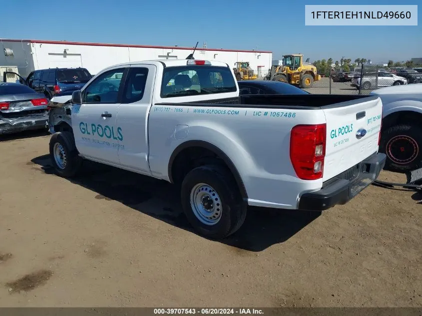 2022 Ford Ranger Xl VIN: 1FTER1EH1NLD49660 Lot: 39707543