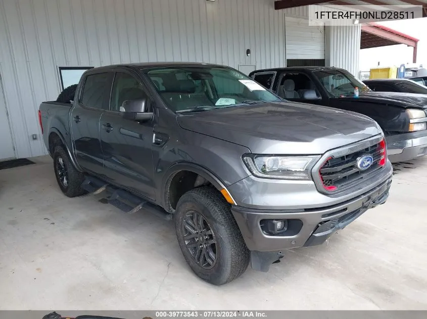 2022 Ford Ranger Lariat VIN: 1FTER4FH0NLD28511 Lot: 39773543