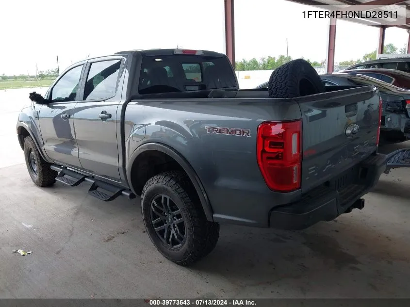 2022 Ford Ranger Lariat VIN: 1FTER4FH0NLD28511 Lot: 39773543