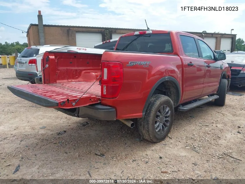 2022 Ford Ranger Xlt VIN: 1FTER4FH3NLD18023 Lot: 39972818