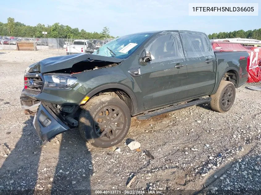 2022 Ford Ranger Xlt VIN: 1FTER4FH5NLD36605 Lot: 40133771