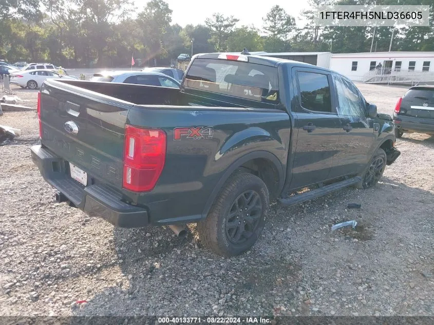 2022 Ford Ranger Xlt VIN: 1FTER4FH5NLD36605 Lot: 40133771