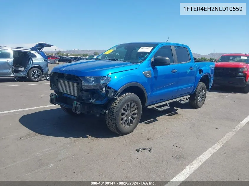 2022 Ford Ranger Xlt VIN: 1FTER4EH2NLD10559 Lot: 40190147