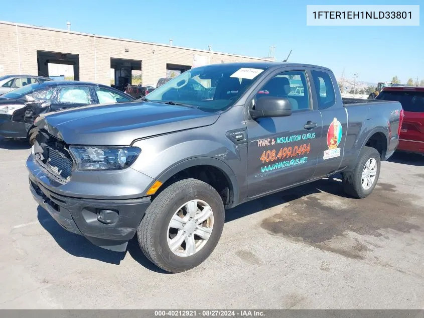 2022 Ford Ranger Xl VIN: 1FTER1EH1NLD33801 Lot: 40212921