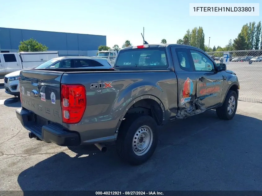 2022 Ford Ranger Xl VIN: 1FTER1EH1NLD33801 Lot: 40212921