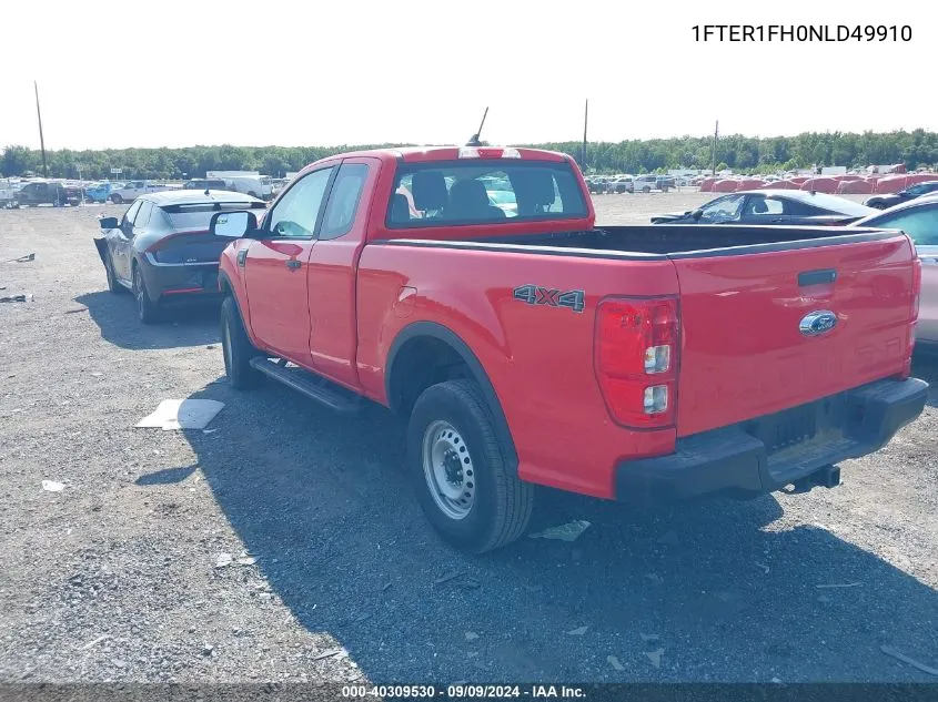 2022 Ford Ranger Xl VIN: 1FTER1FH0NLD49910 Lot: 40309530