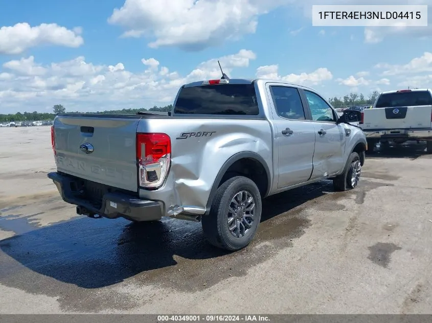 2022 Ford Ranger Xlt VIN: 1FTER4EH3NLD04415 Lot: 40349001