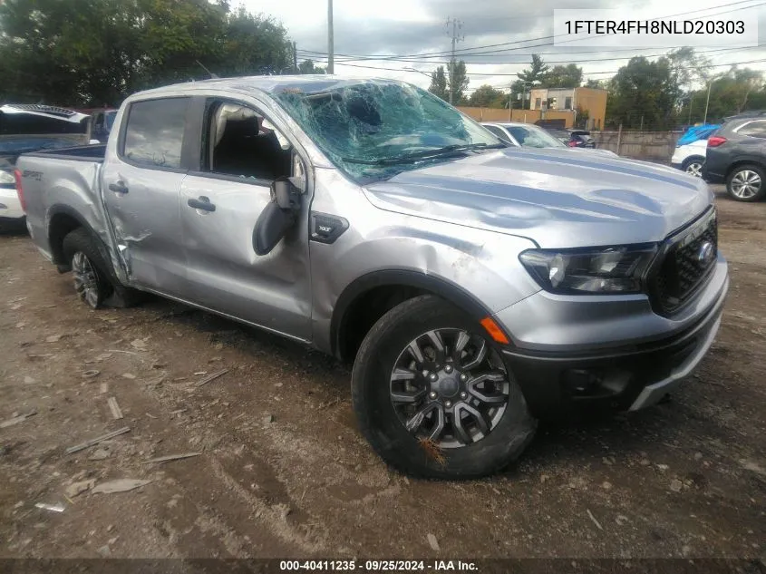 2022 Ford Ranger Xlt VIN: 1FTER4FH8NLD20303 Lot: 40411235