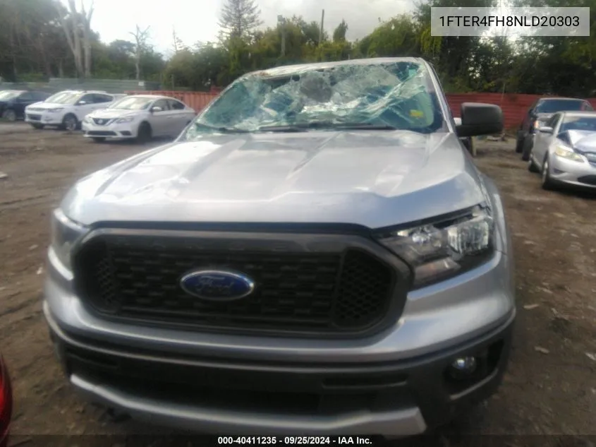 2022 Ford Ranger Xlt VIN: 1FTER4FH8NLD20303 Lot: 40411235