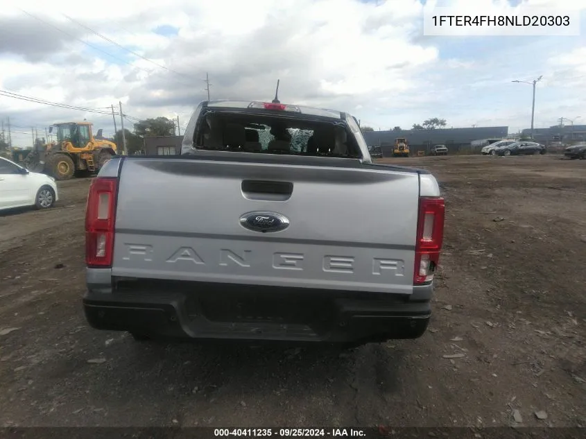 2022 Ford Ranger Xlt VIN: 1FTER4FH8NLD20303 Lot: 40411235