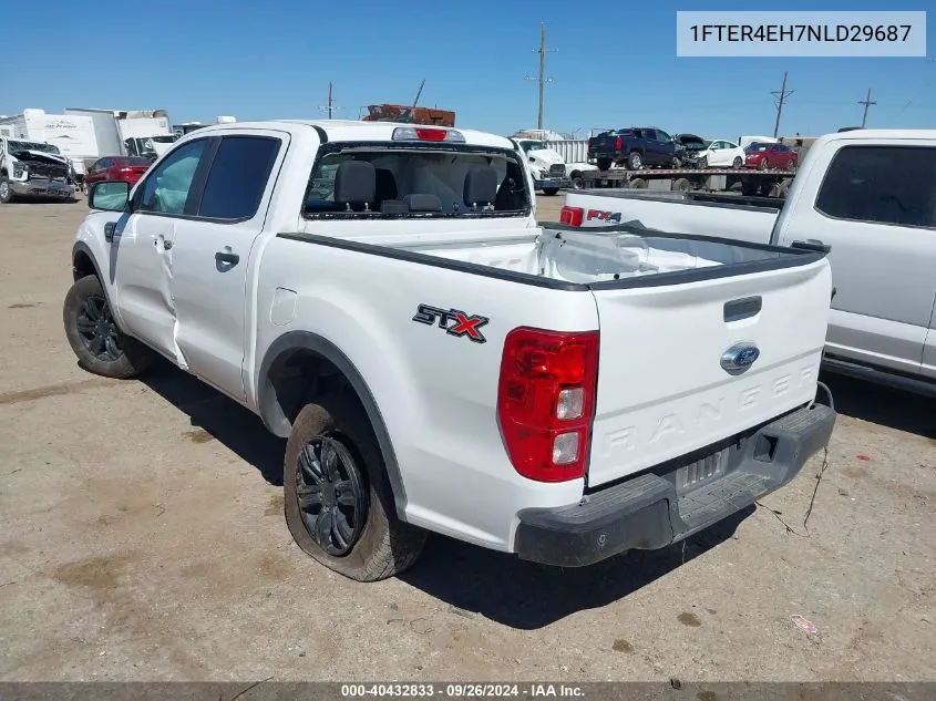 2022 Ford Ranger Xl/Xlt/Lariat VIN: 1FTER4EH7NLD29687 Lot: 40432833