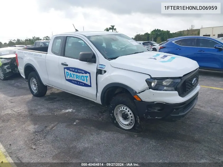 2022 Ford Ranger Xl VIN: 1FTER1EH0NLD06959 Lot: 40454814