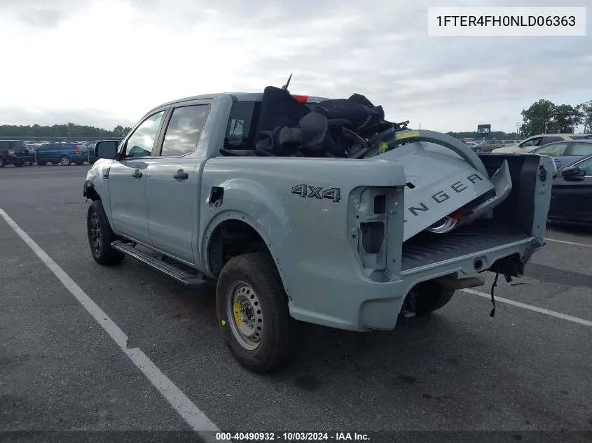 2022 Ford Ranger Xlt VIN: 1FTER4FH0NLD06363 Lot: 40490932