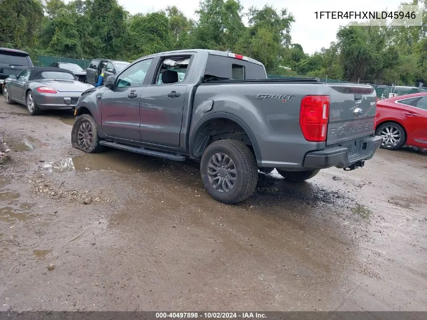 2022 Ford Ranger Xlt VIN: 1FTER4FHXNLD45946 Lot: 40497898