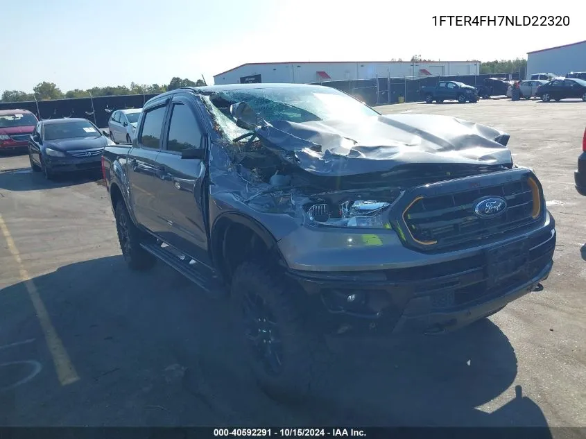 2022 Ford Ranger Xlt VIN: 1FTER4FH7NLD22320 Lot: 40592291