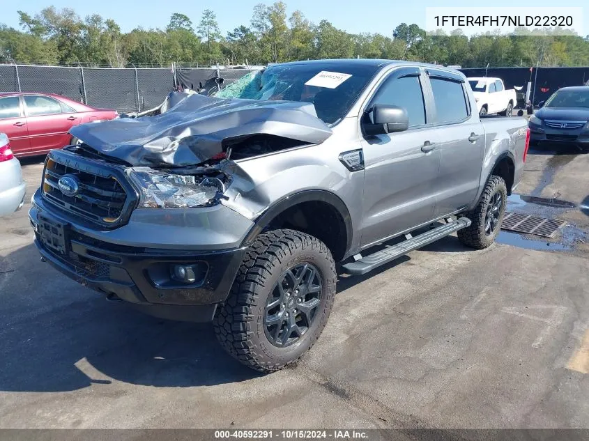 2022 Ford Ranger Xlt VIN: 1FTER4FH7NLD22320 Lot: 40592291