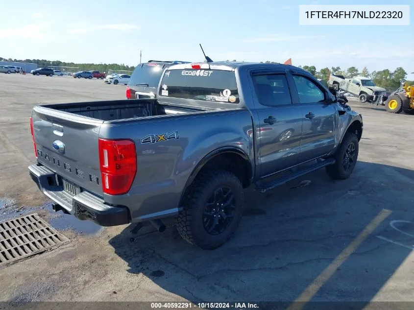 2022 Ford Ranger Xlt VIN: 1FTER4FH7NLD22320 Lot: 40592291