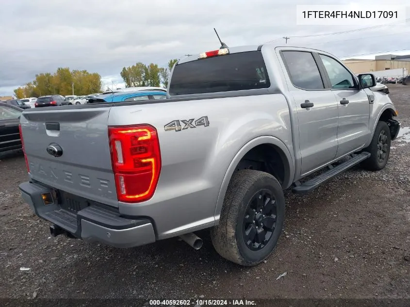 2022 Ford Ranger Xlt VIN: 1FTER4FH4NLD17091 Lot: 40592602