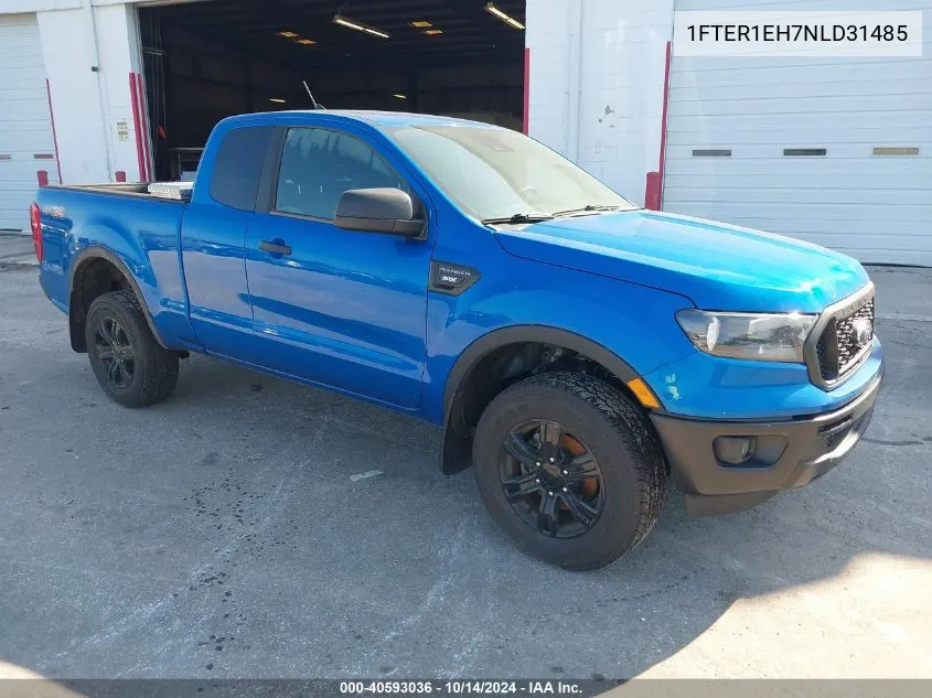 2022 Ford Ranger Xl/Xlt/Lariat VIN: 1FTER1EH7NLD31485 Lot: 40593036