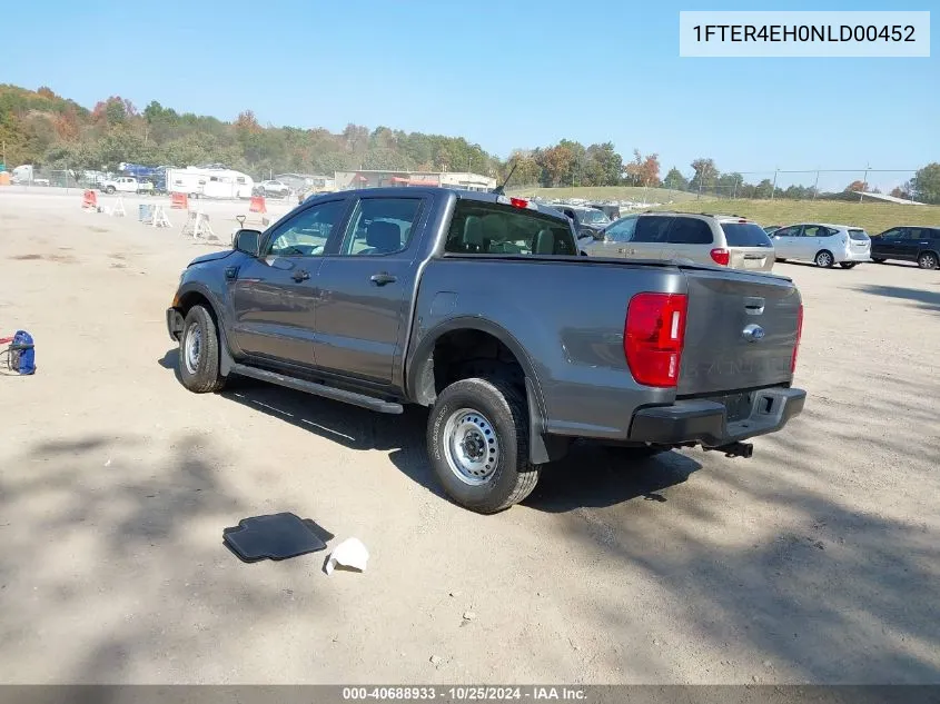 2022 Ford Ranger Xl VIN: 1FTER4EH0NLD00452 Lot: 40688933