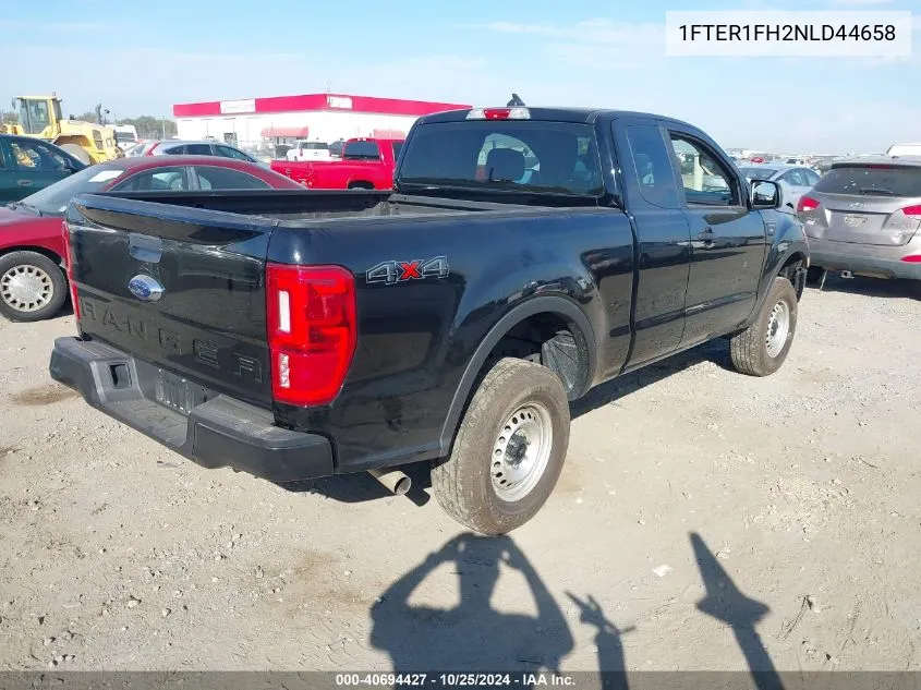 2022 Ford Ranger Xl VIN: 1FTER1FH2NLD44658 Lot: 40694427