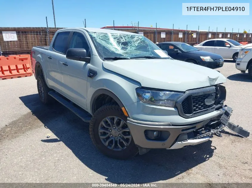 2023 Ford Ranger Xlt VIN: 1FTER4FH7PLE04910 Lot: 39484549