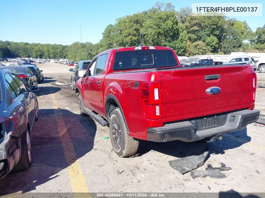 2023 Ford Ranger Xlt VIN: 1FTER4FH8PLE00137 Lot: 40586641