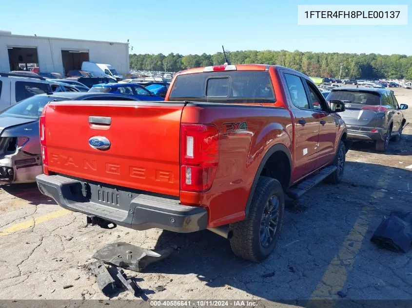 2023 Ford Ranger Xlt VIN: 1FTER4FH8PLE00137 Lot: 40586641