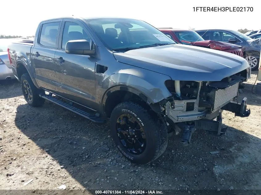 2023 Ford Ranger Xlt VIN: 1FTER4EH3PLE02170 Lot: 40761384