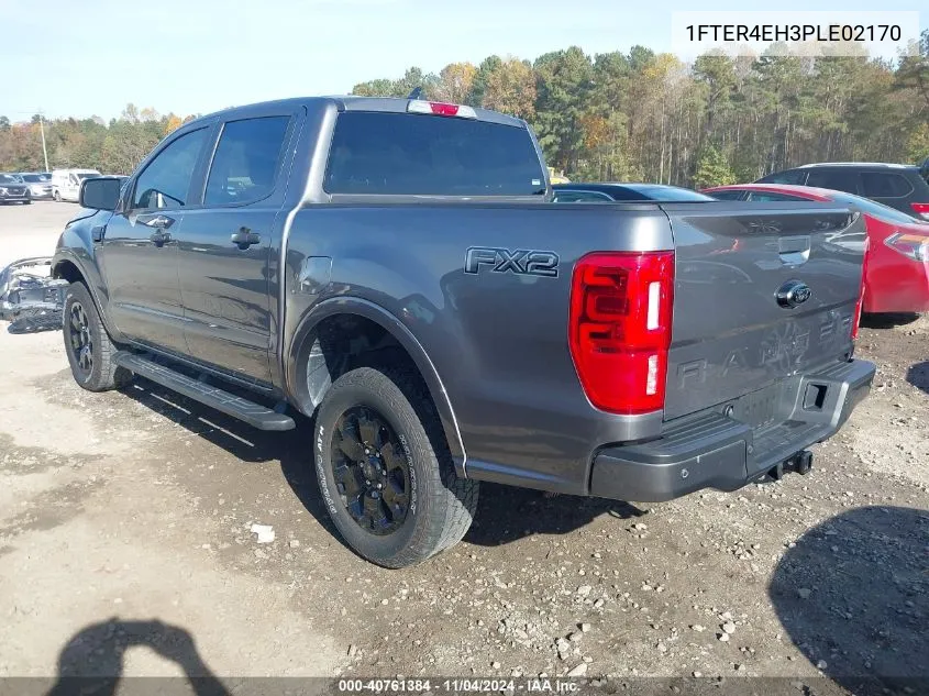 2023 Ford Ranger Xlt VIN: 1FTER4EH3PLE02170 Lot: 40761384