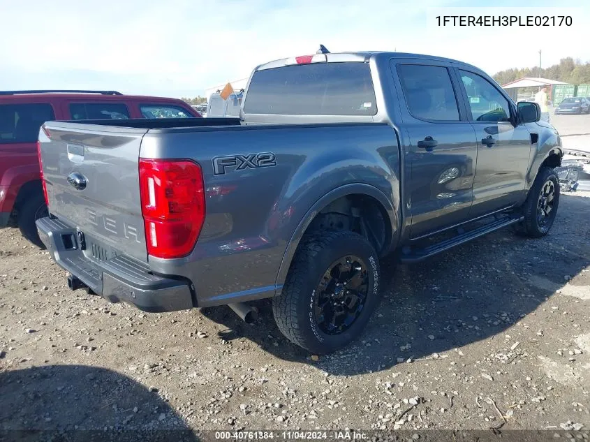 2023 Ford Ranger Xlt VIN: 1FTER4EH3PLE02170 Lot: 40761384