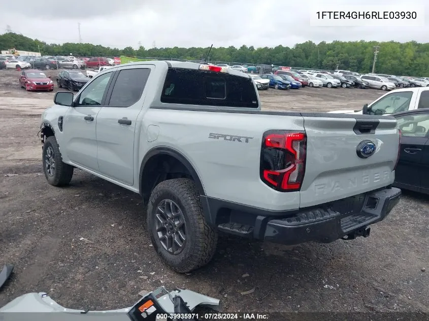 2024 Ford Ranger Xlt VIN: 1FTER4GH6RLE03930 Lot: 39935971