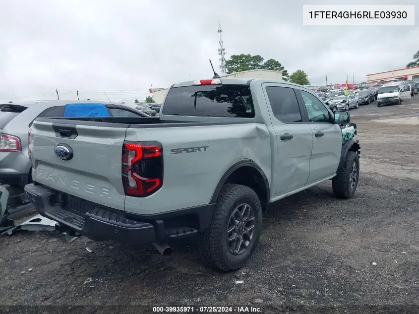 2024 Ford Ranger Xlt VIN: 1FTER4GH6RLE03930 Lot: 39935971