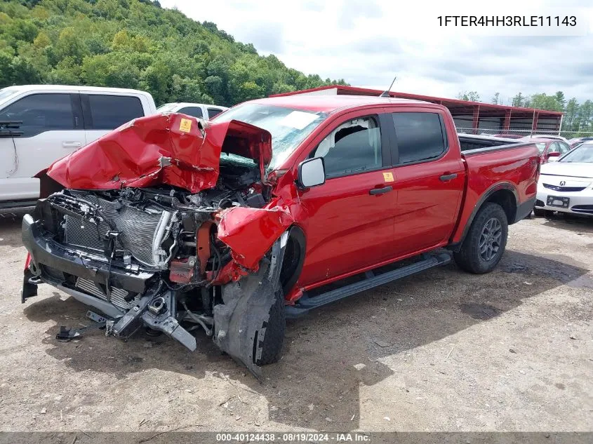 2024 Ford Ranger Xlt VIN: 1FTER4HH3RLE11143 Lot: 40124438