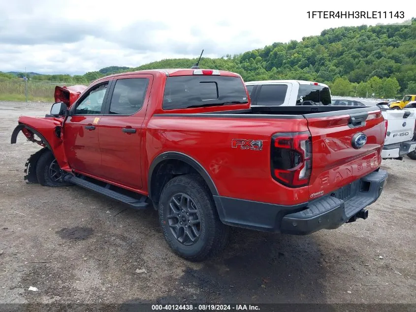 2024 Ford Ranger Xlt VIN: 1FTER4HH3RLE11143 Lot: 40124438