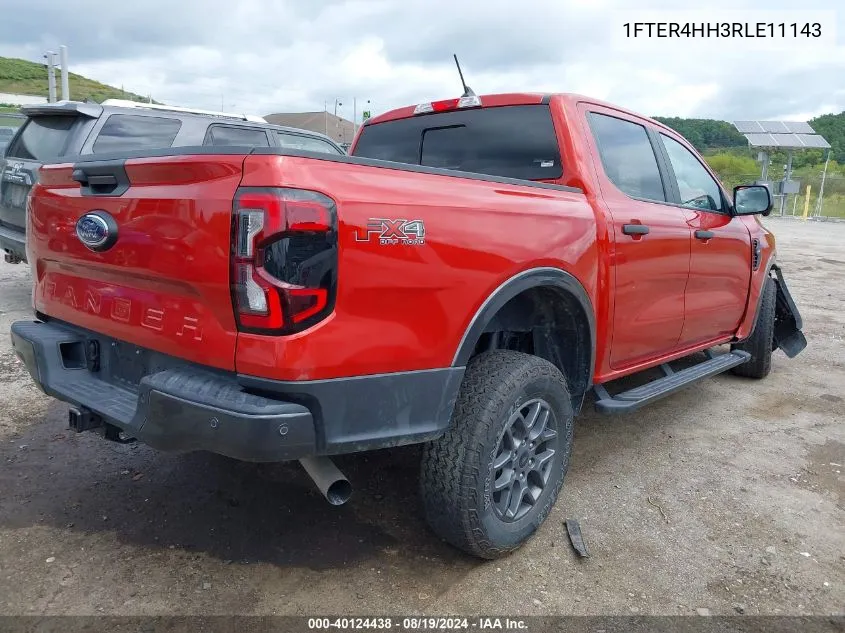 2024 Ford Ranger Xlt VIN: 1FTER4HH3RLE11143 Lot: 40124438