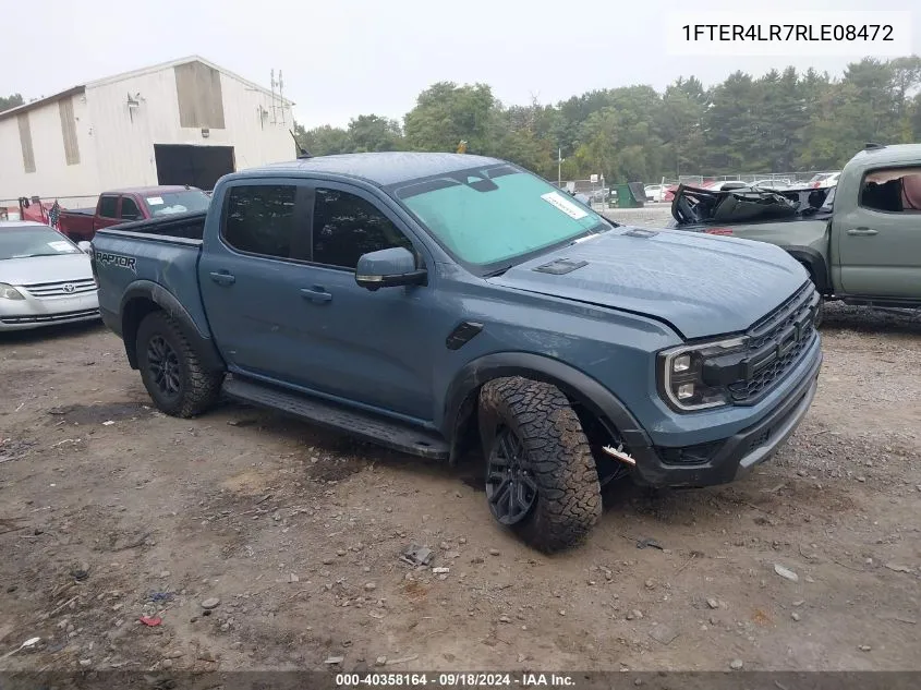 2024 Ford Ranger Raptor VIN: 1FTER4LR7RLE08472 Lot: 40358164