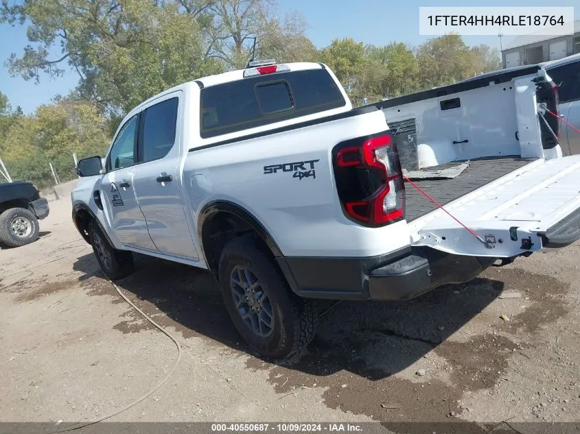 2024 Ford Ranger Xlt VIN: 1FTER4HH4RLE18764 Lot: 40550687