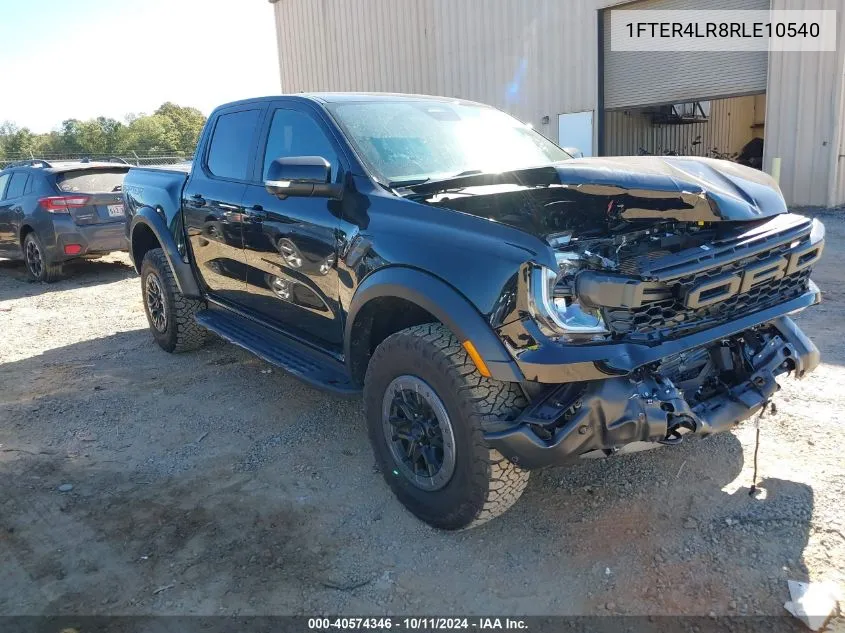 2024 Ford Ranger Raptor VIN: 1FTER4LR8RLE10540 Lot: 40574346