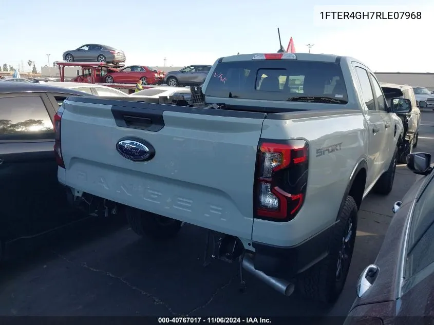 2024 Ford Ranger Xlt VIN: 1FTER4GH7RLE07968 Lot: 40767017