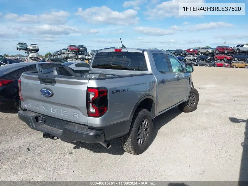 2024 Ford Ranger Xlt VIN: 1FTER4GH3RLE37520 Lot: 40815761