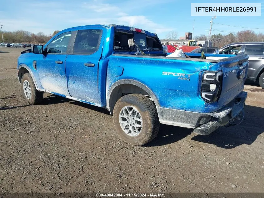 2024 Ford Ranger Xlt VIN: 1FTER4HH0RLE26991 Lot: 40842084