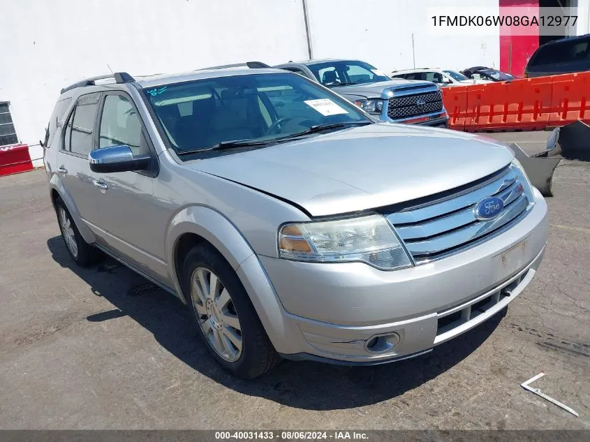 1FMDK06W08GA12977 2008 Ford Taurus X Limited